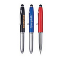 3-in-1 Stylus Metal Ballpoint Pen & LED Flashlight